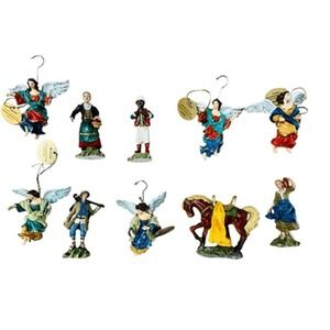 Hawthorne Village Miniature Christmas Ornaments Nativity Figurine Set A7606‎